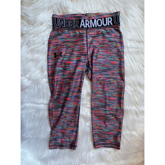 Under Armour Girls Size Medium Multicolored Leggings - Picture 1 of 7